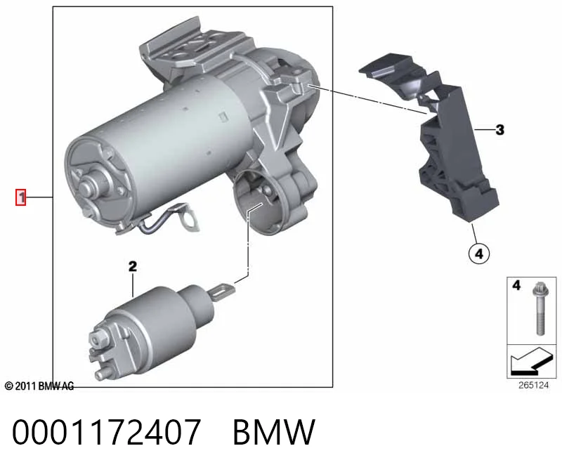 0001172407 BMW Arranque motores