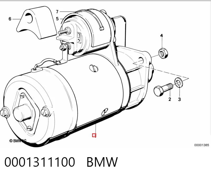 0001311100 BMW Arranque motores