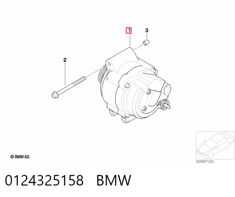 0124325158 BMW Alternador de coche