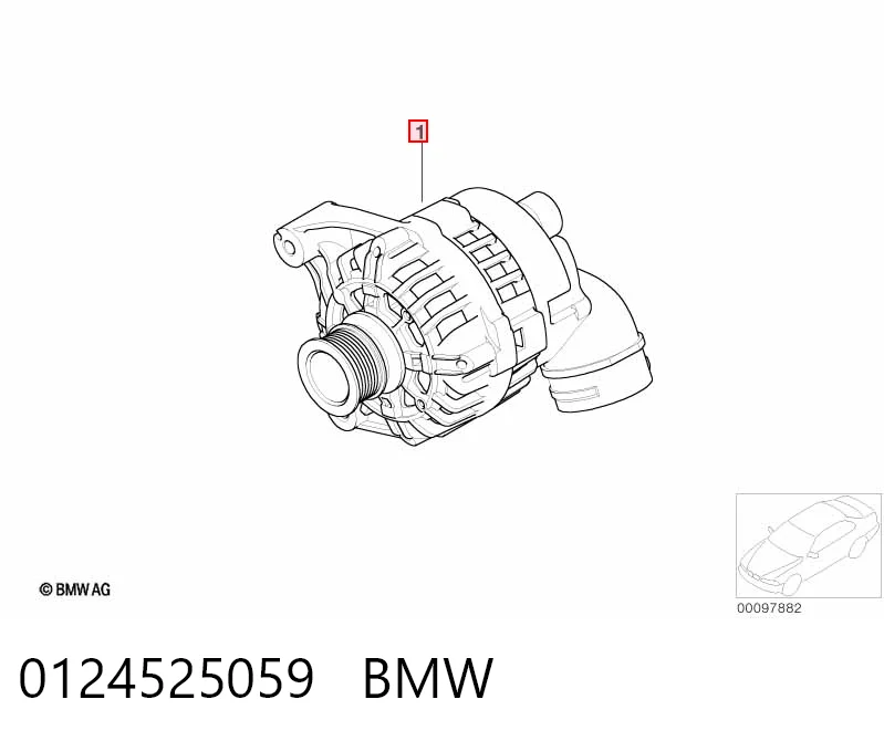 0124525059 BMW Alternador de coche