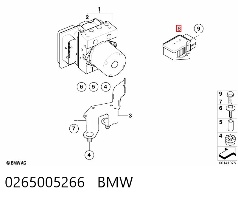 Sensor de velocidad DSC 0265005266 BMW