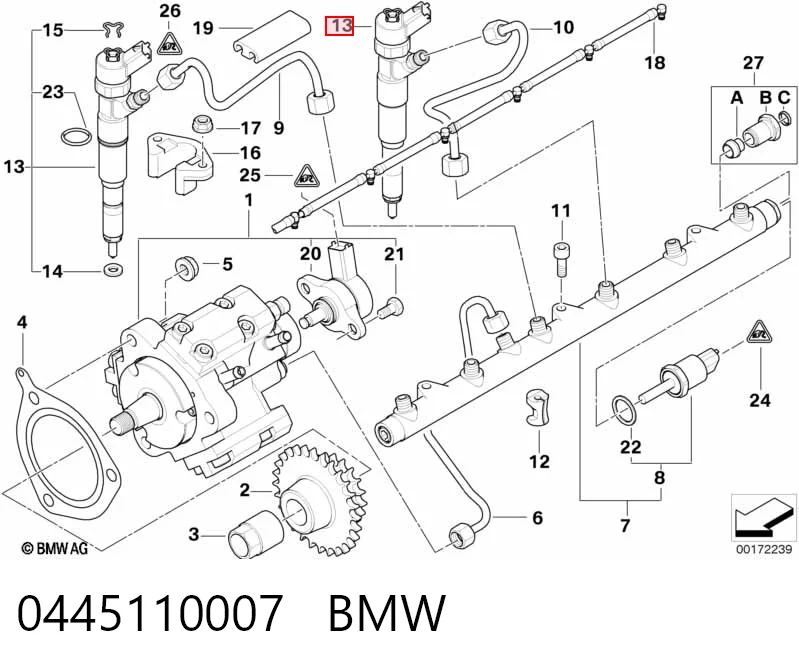 0445110007 BMW Inyector de combustible