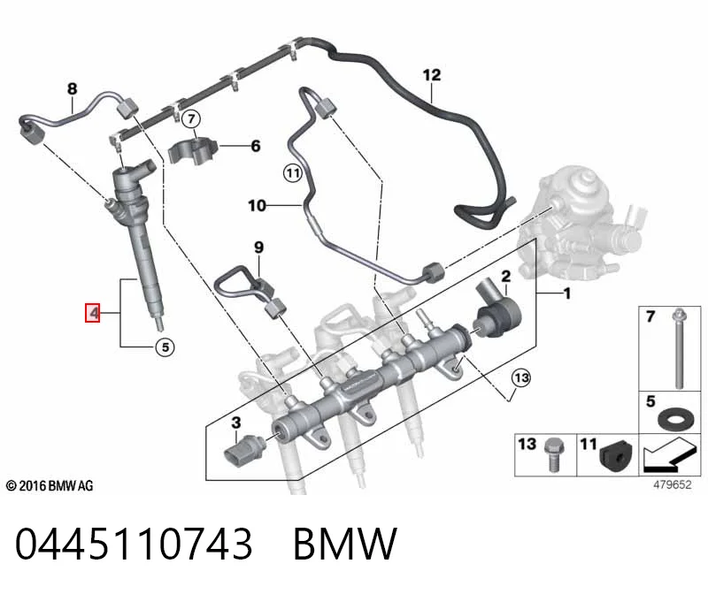 Inyector de combustible para Mini Cooper  F55