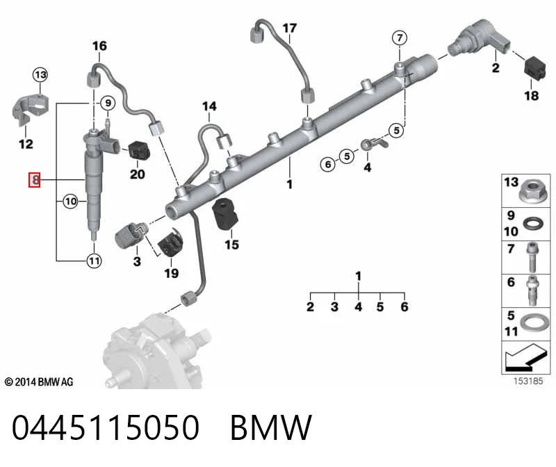 986435359 Bosch Inyector de combustible