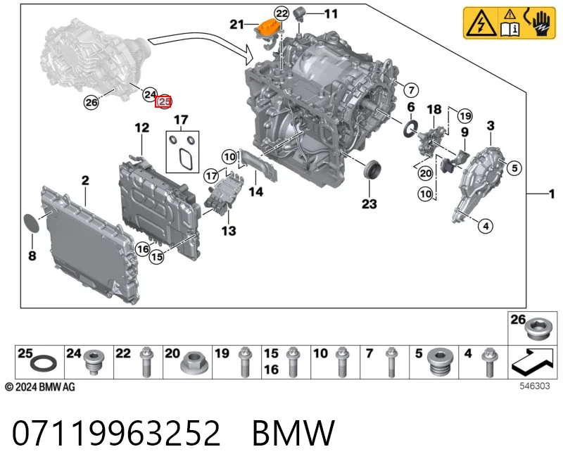07119963252 BMW Junta tórica universal