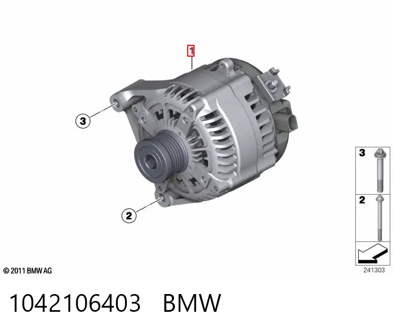 1042106403 BMW Alternador de coche