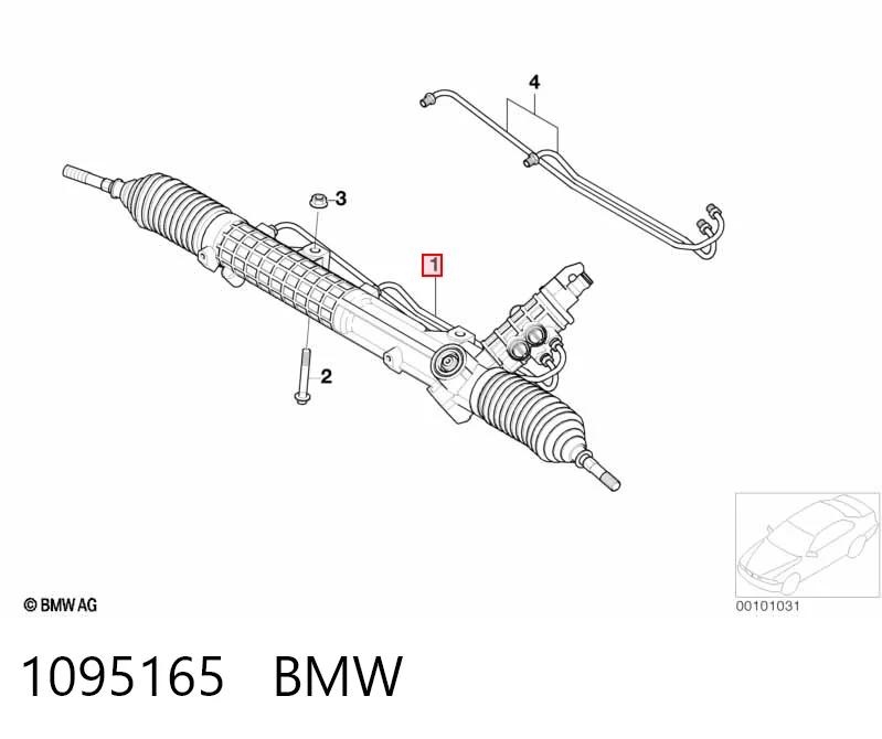 1095165 BMW Cremallera caja de direccion