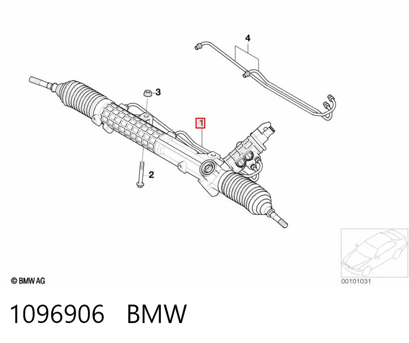 1096906 BMW Cremallera caja de direccion