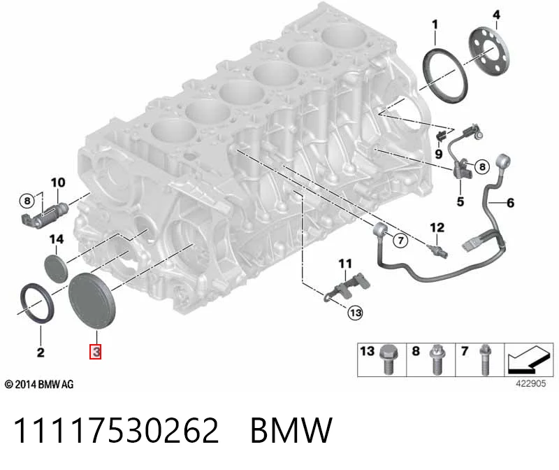  Tapa culata BMW 1 