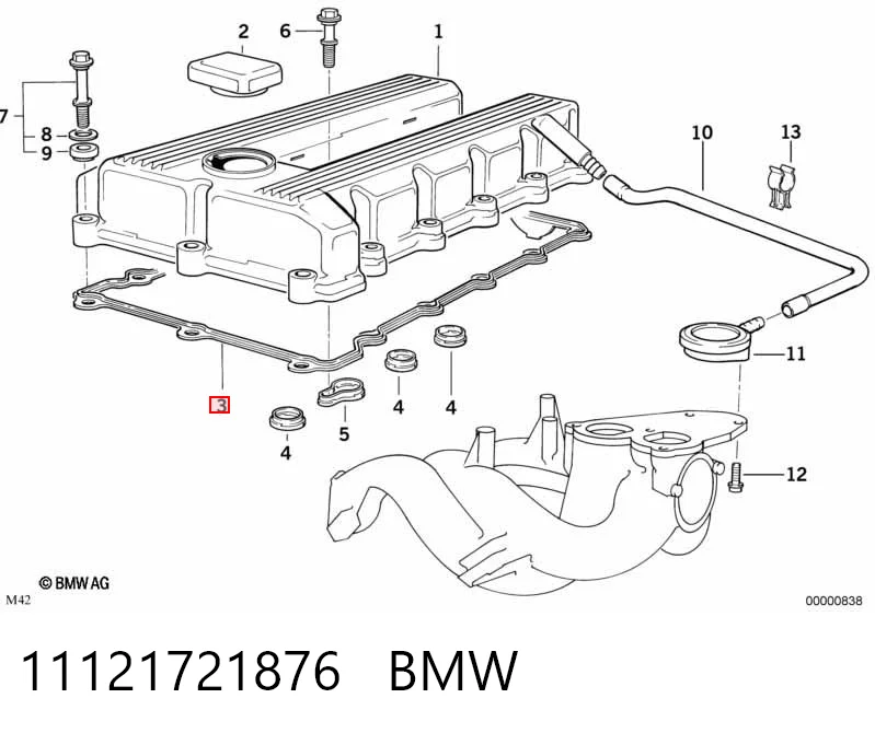 11121721876 BMW Junta de balancínes