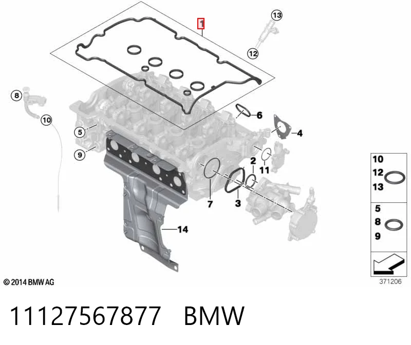 11127567877 BMW Junta de balancínes