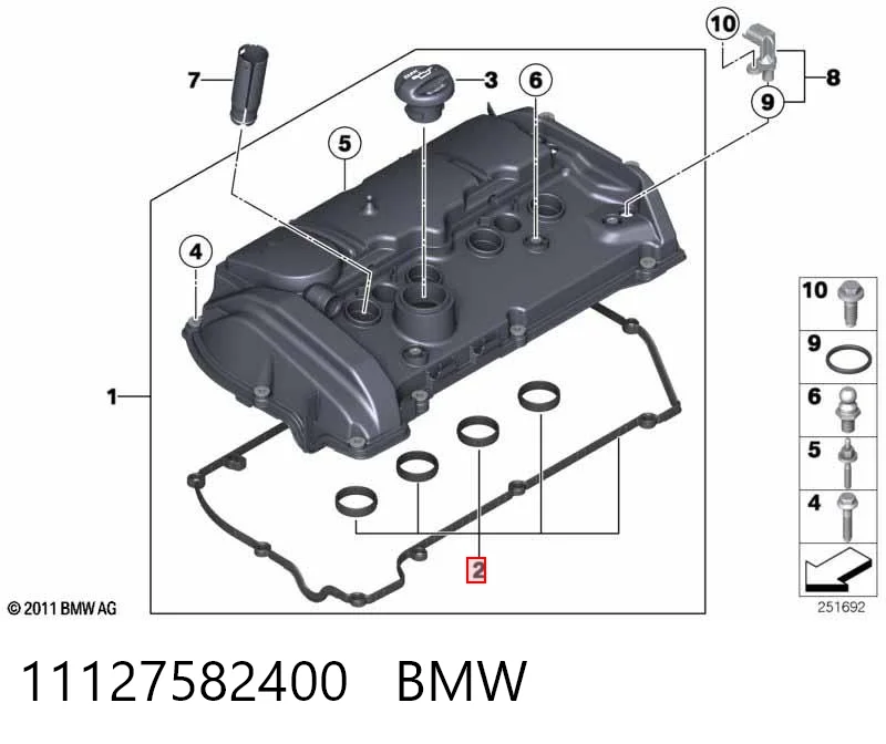 11127582400 BMW Junta de balancínes