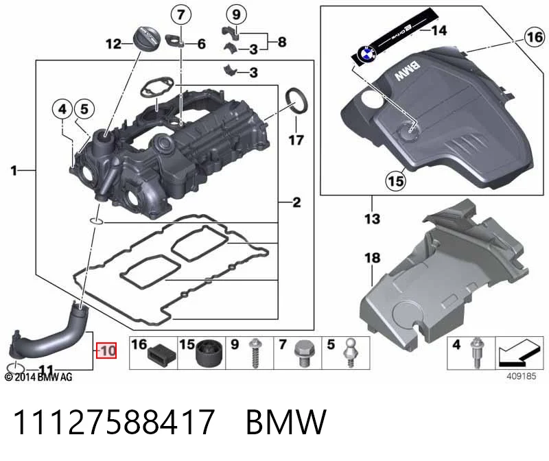11127588417 BMW Decantador de aceite