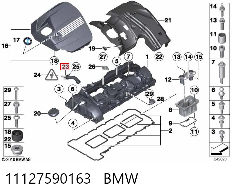 11127590163 BMW Decantador de aceite