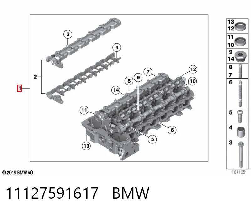 11127591617 BMW Cabeza del motor