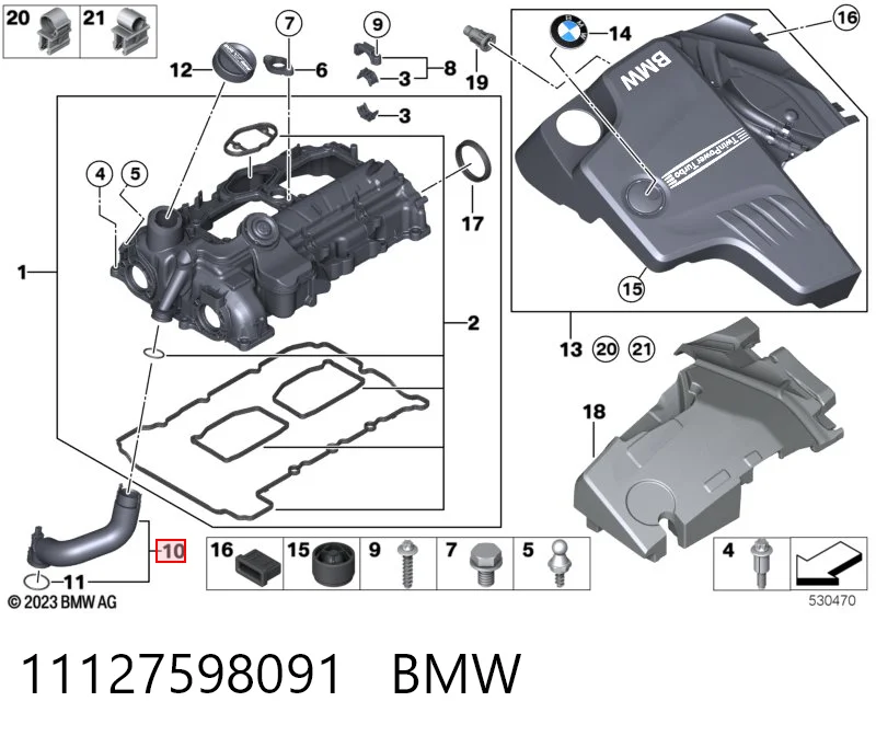 11127598091 BMW Decantador de aceite