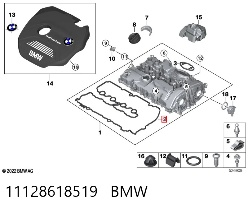 11128618519 BMW Junta de balancínes