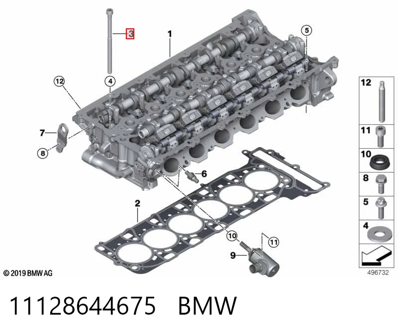 Comprar Tornillo de culata BMW X4  G02, F98 a bajo precio
