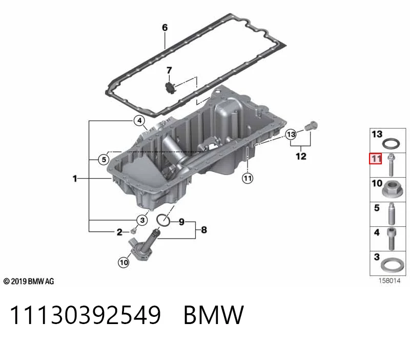3M103001 AND Tornillo del cárter del motor