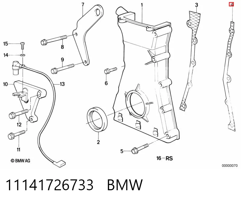Comprar Junta inferior de la tapa frontal del motor BMW 5  E28 a bajo precio
