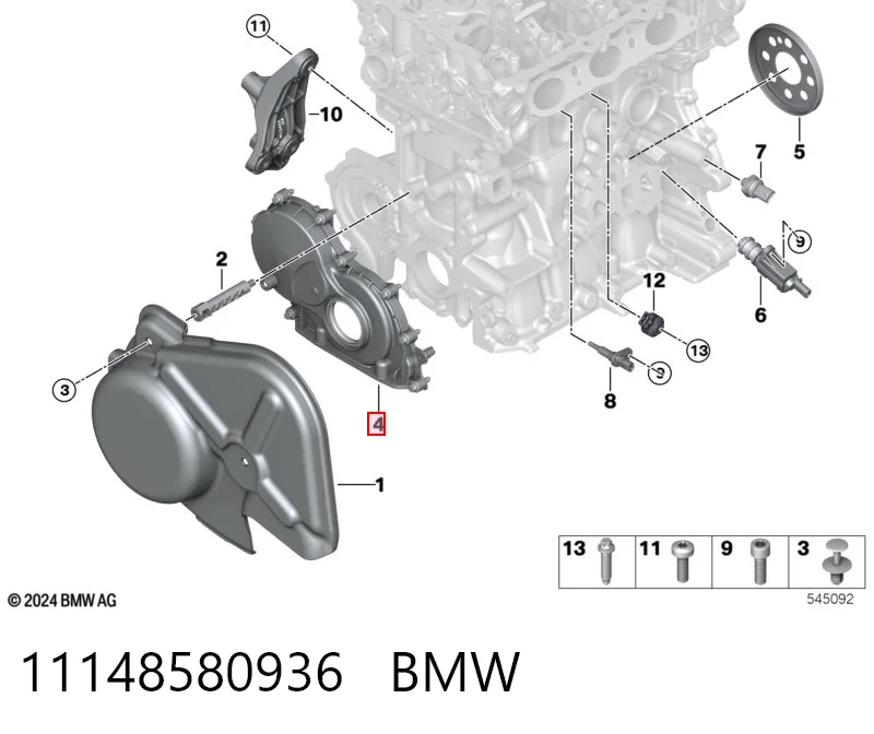 Comprar Retén delantero del cigüeñal BMW 1  F40 a bajo precio