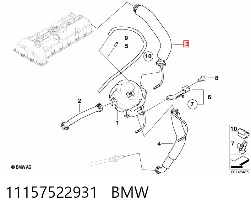 11157522931 BMW Decantador de aceite