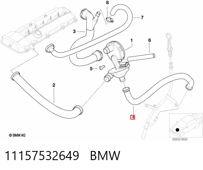 11157532649 BMW Decantador de aceite