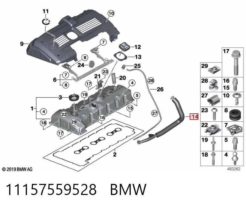 11157559528 BMW Decantador de aceite