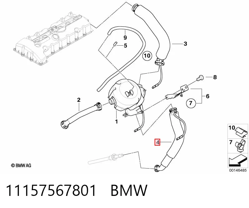 11157567801 BMW Decantador de aceite