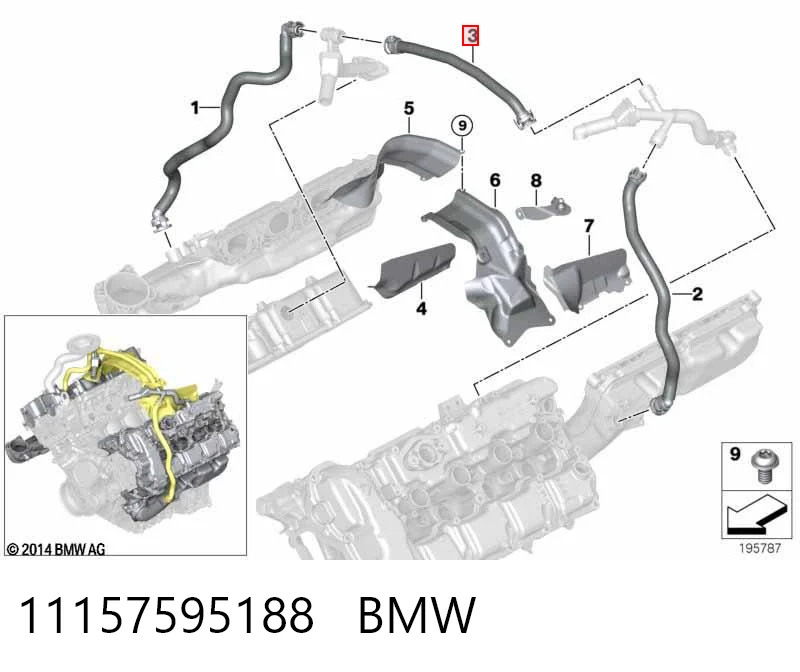 11157595188 BMW Decantador de aceite