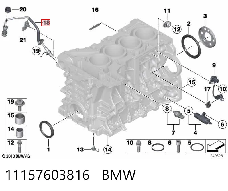 11157603816 BMW Decantador de aceite