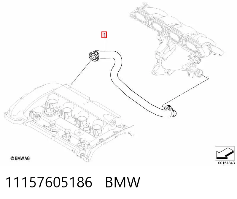 11157605186 BMW Decantador de aceite