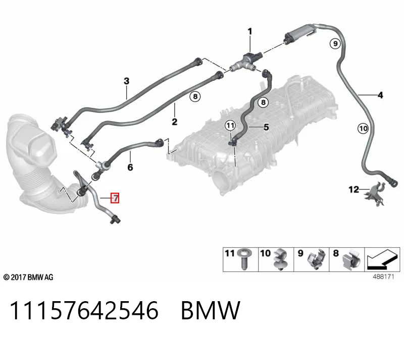 11157642546 BMW Decantador de aceite