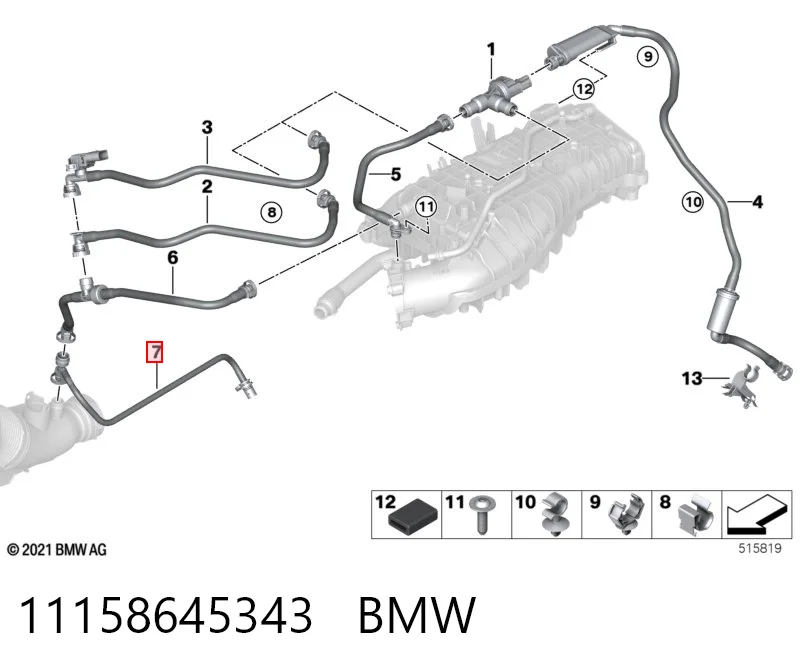 11158645343 BMW Decantador de aceite