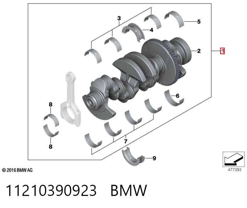 11210390923 BMW Cigüeñal