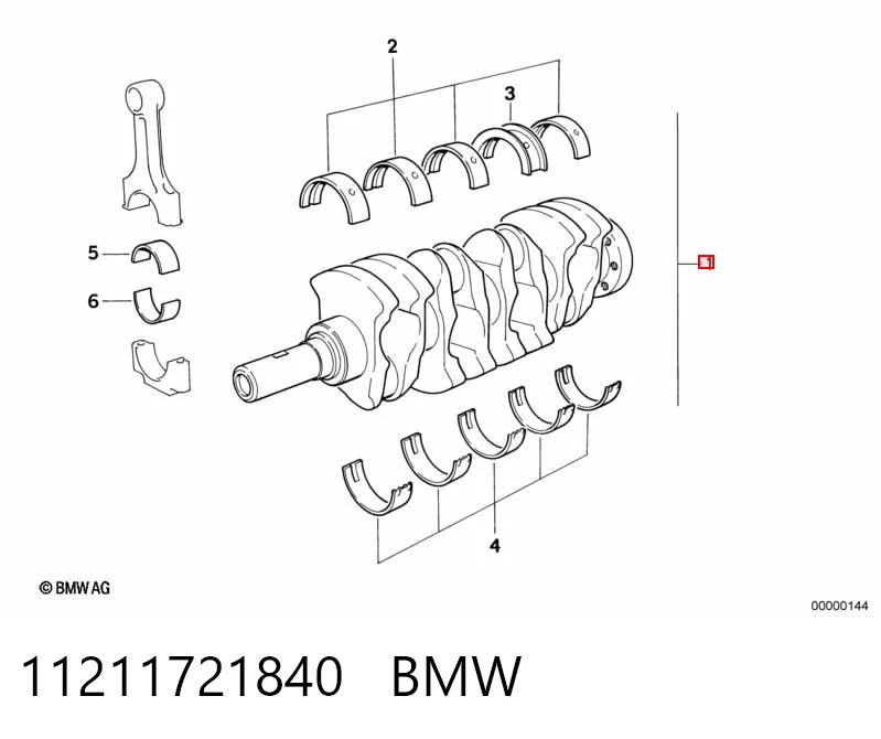 Cigüeñal BMW 3 sedán (E30) (1982 - 1992) precio, desde 9,08 EUR