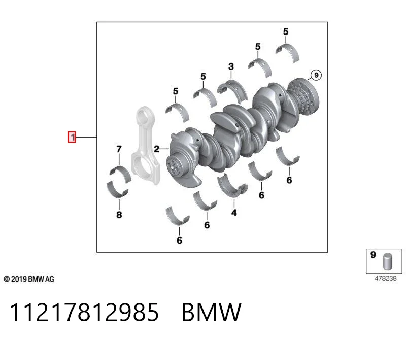 11217812985 BMW Cigüeñal