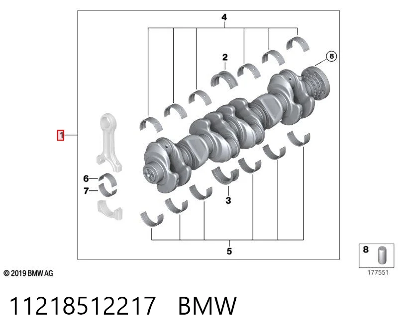 11218512217 BMW Cigüeñal