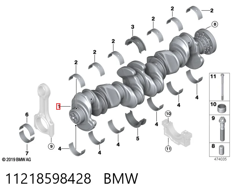 Cigüeñal para BMW 3  G20, G80, G28