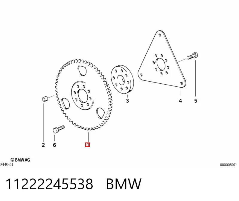 Volante de motor 11222245538 BMW
