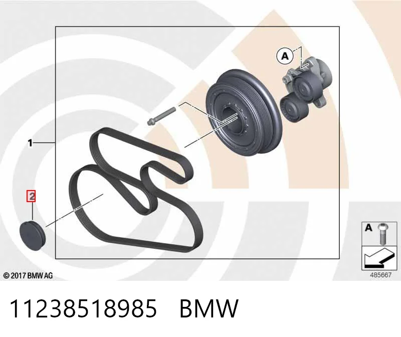 11238518985 BMW Cubierta de la Llanta