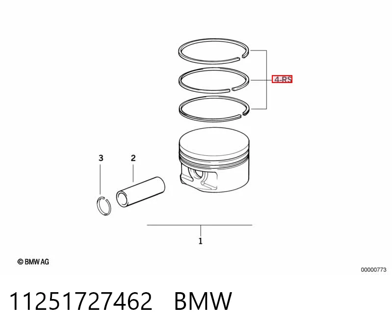 Comprar 8907030000 NE/NPR Aros de pistón para 1 cilindro, STD