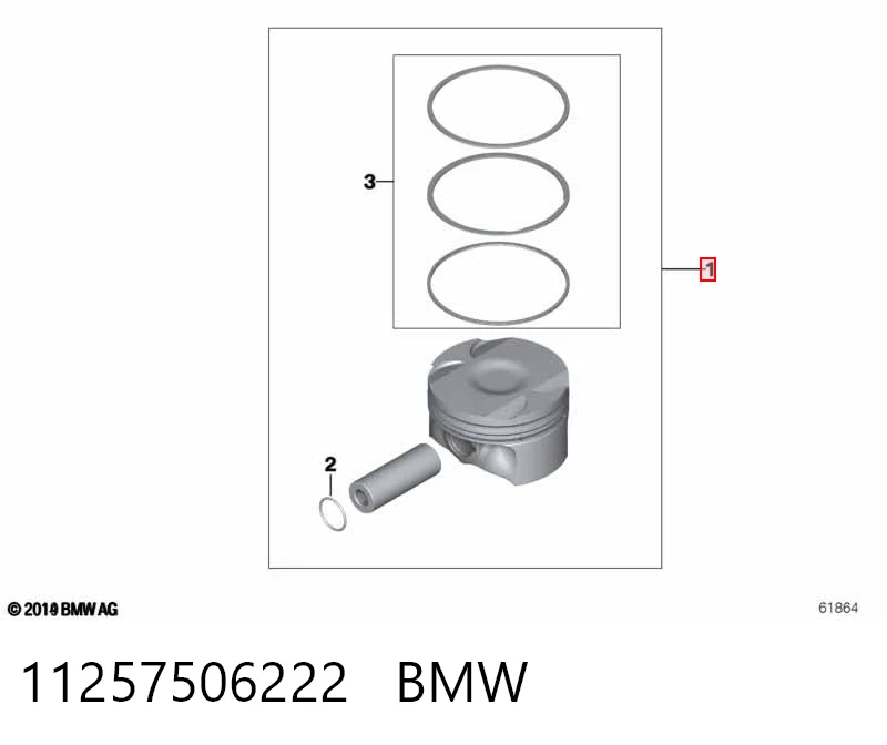 831300 Mahle Original Pistón
