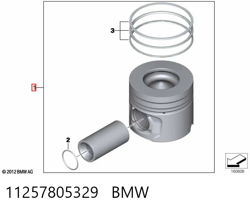 11257805329 BMW Pistón