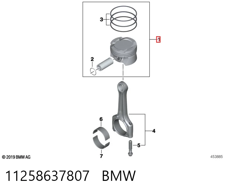 11258637807 BMW Pistón
