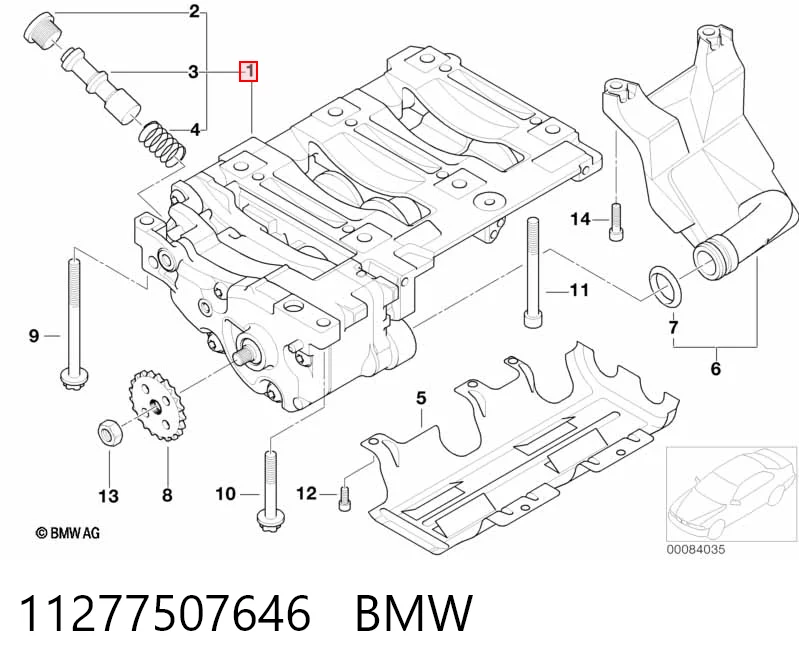 11277507646 BMW Bomba de aceite