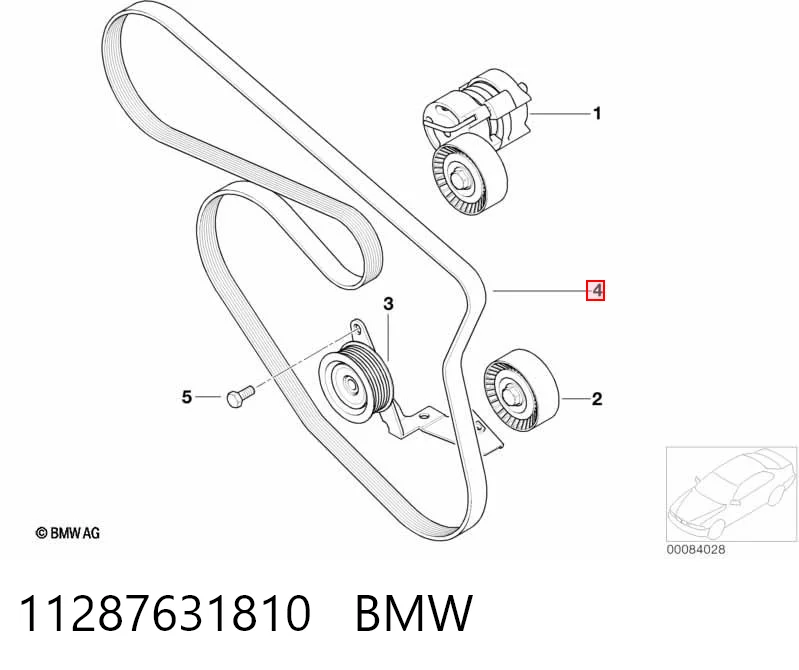 11287631810 BMW Correa poly v