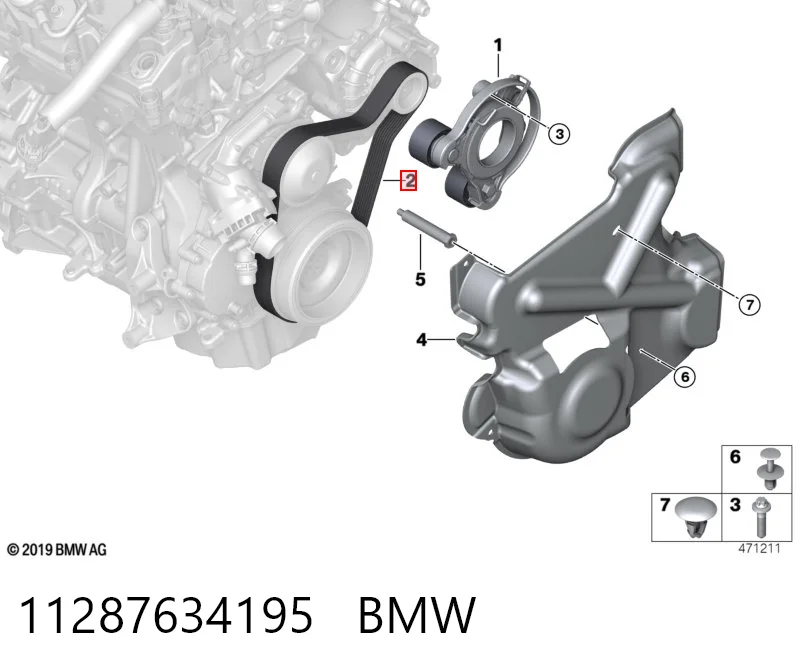 Comprar Correa de accesorios BMW 1  F40 a bajo precio