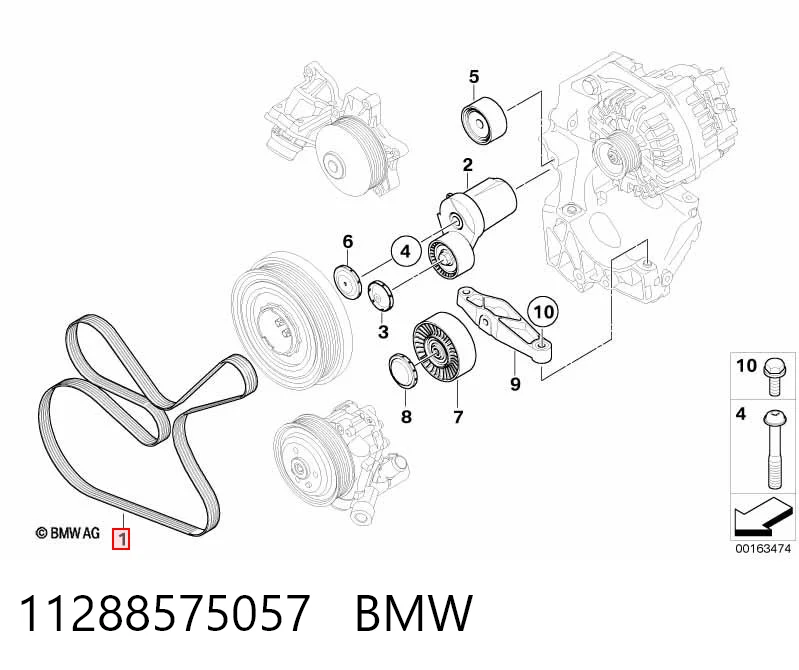 Correa alternador para BMW 1  (E81)