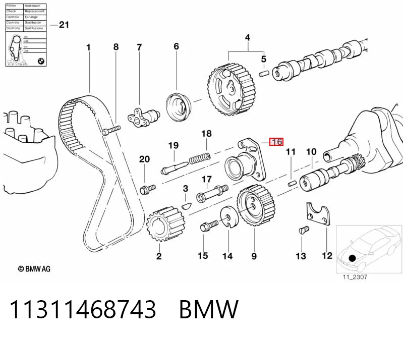 Rodillo tensor cadena BMW 3  sedán comprar en España